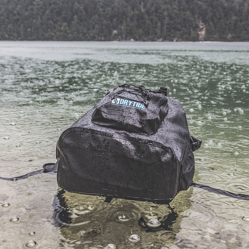 drytide waterproof travel backpack 50l